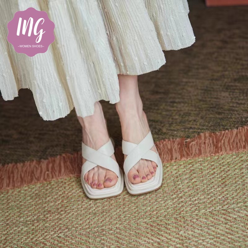 Dép Sandal Đế Xuồng Quai Chéo Thời Trang Dành Cho Nữ