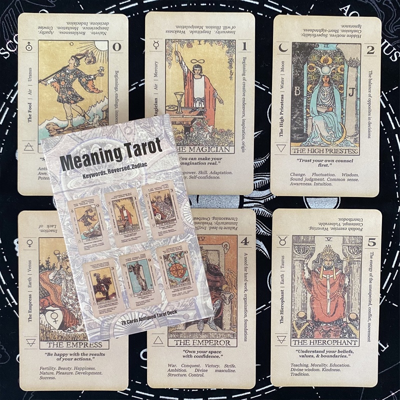 Bộ Bài Tarot 78 Lá Kiểu Cổ Điển Độc Đáo
