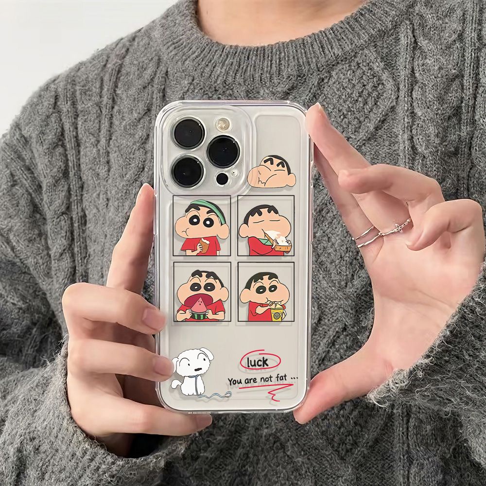 ✅Ốp Điện Thoại Dẻo Họa Tiết Hoạt Hình Cậu Bé Bút Chì Dễ Thương Chống Sốc Cho Iphone126In78 Apple plus Food 1311 14pro