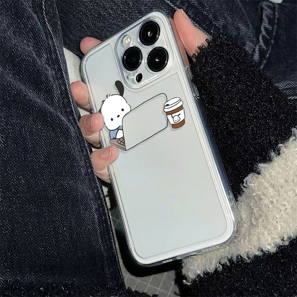 ✅Ốp Điện Thoại Mềm Chống Sốc Hình Cún Pacha Cho Iphone12plus 11max 6In 14pro78 13 C17B