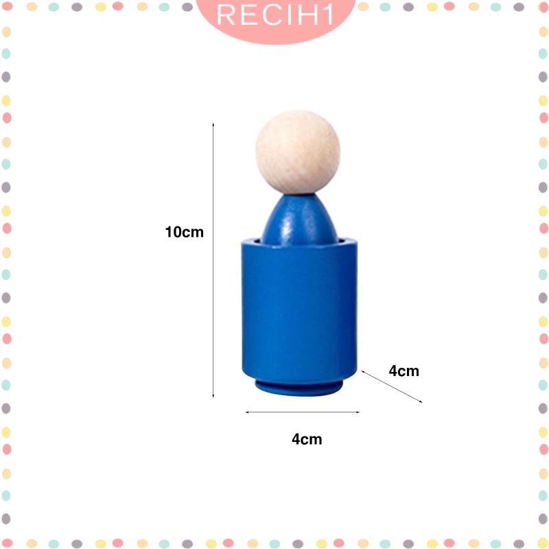 [Recih] Đồ Chơi Búp Bê Phân Loại Bằng Gỗ Theo Phương Pháp Montessori Phù Hợp Với Bé Gái