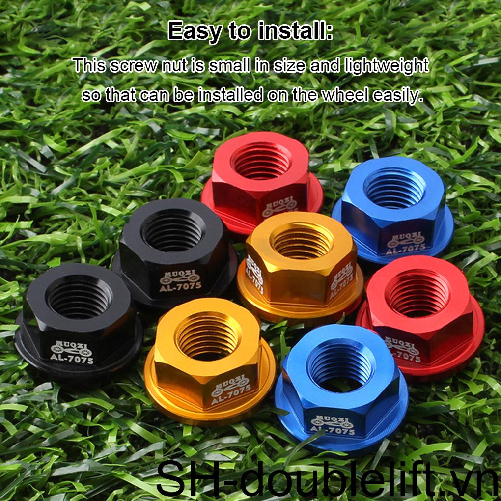 Đai Ốc M8 Khóa Bánh Xe Trước / Sau Thay Thế Chuyên Nghiệp Cho Xe Đạp