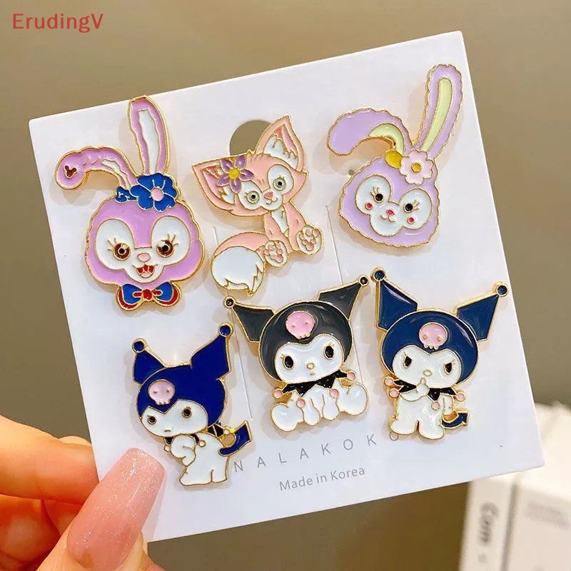 [ErudingV] Ghim Cài Áo Hình Búp Bê Mèo Kuromi Melody Cinnamoroll Kt Đồ Chơi Trẻ Em [Mới]