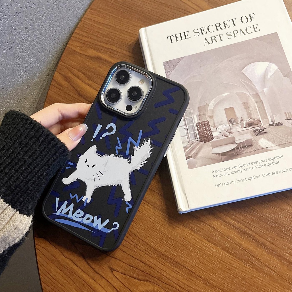 Ốp Điện Thoại TPU Dẻo Họa Tiết Chú Mèo Vui Nhộn Dễ Thương Cho iPhone 14 13 12 11 Pro Max XR XS 7 8 Plus