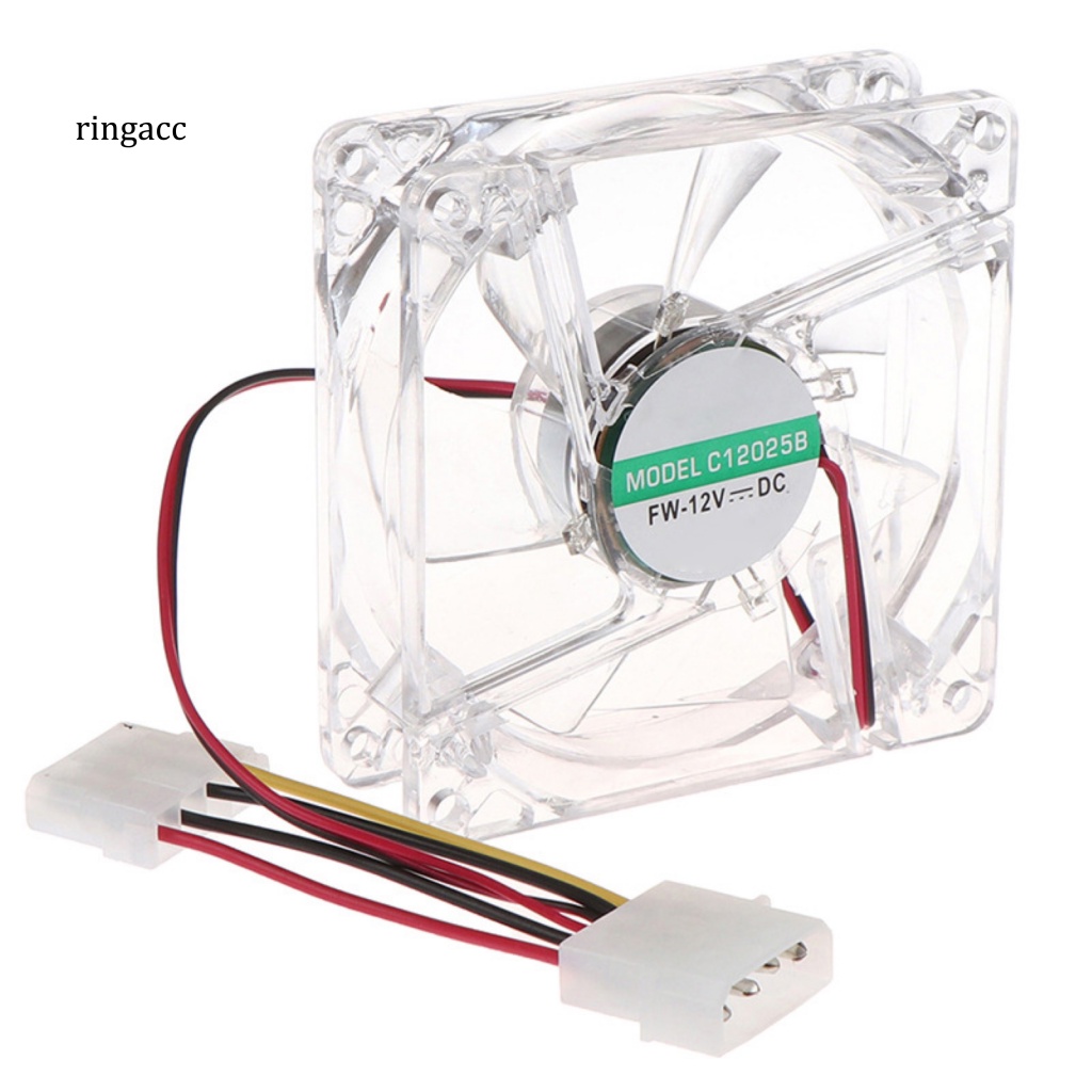 Rga Quạt Làm Mát Có Đèn RGB 8cm Nhiều Màu Sắc Yên Tĩnh Cho Gia Đình