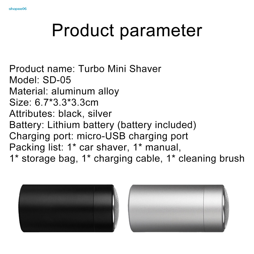 Máy Cạo Râu PEMG SD-05 Mini Tiện Dụng Cho Xe Hơi