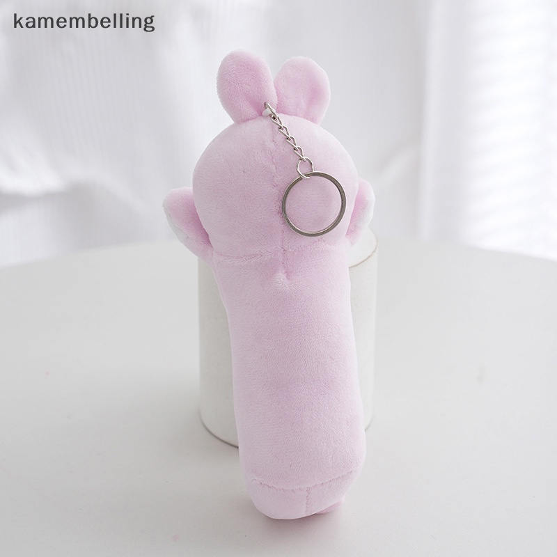 Kamembelling Móc Khóa Thỏ Nhồi Bông Dài Mềm Mại Đáng Yêu