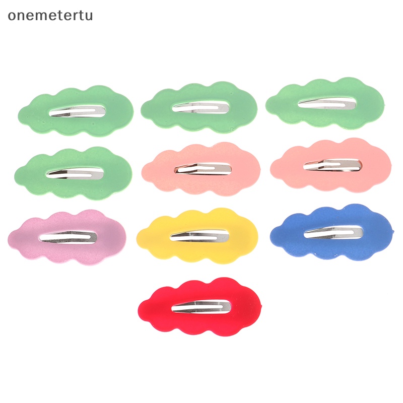 Set 10 Kẹp Tóc Màu Nhám Phong Cách Hàn Quốc Cho Nữ