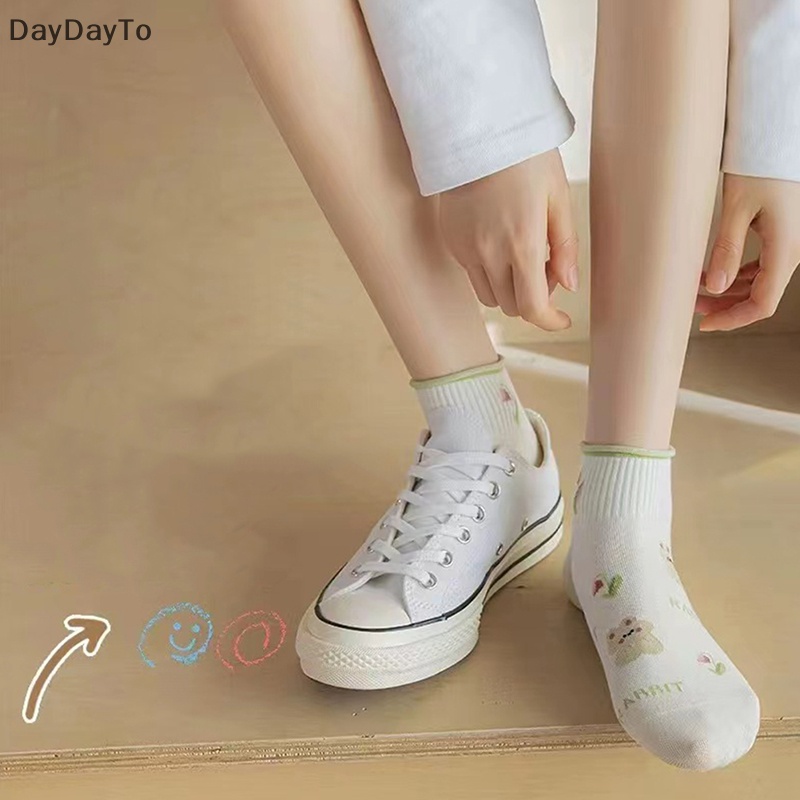 Đôi Vớ Cotton NgắN HọA TiếT Chú Thỏ Dễ Thương ThờI Trang Cho Nữ