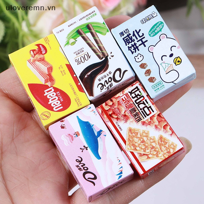 Set 10 Hộp Snack Mini Đồ Chơi Cho Nhà Búp Bê