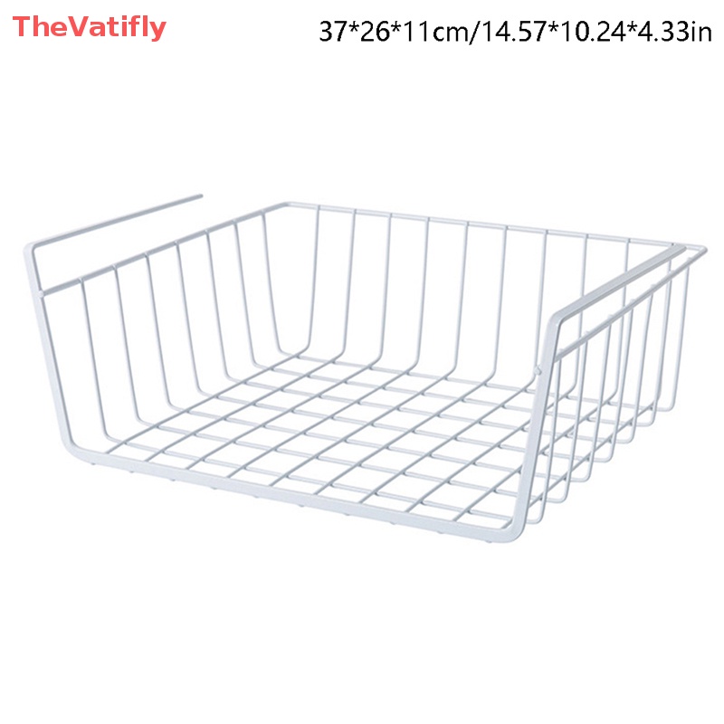 [TheVatifly] Giỏ Sắt Treo Dưới Bàn Đựng Tài Liệu Sắp Xếp Gọn Gàng Cho Nhà Bếp Tủ Quần Áo