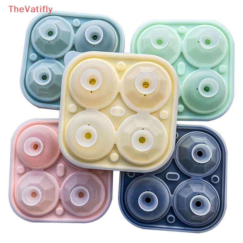 Khuôn Silicone Làm Đá Viên Hình Hoa Hồng 4 Lỗ Có Thể Tái Sử Dụng