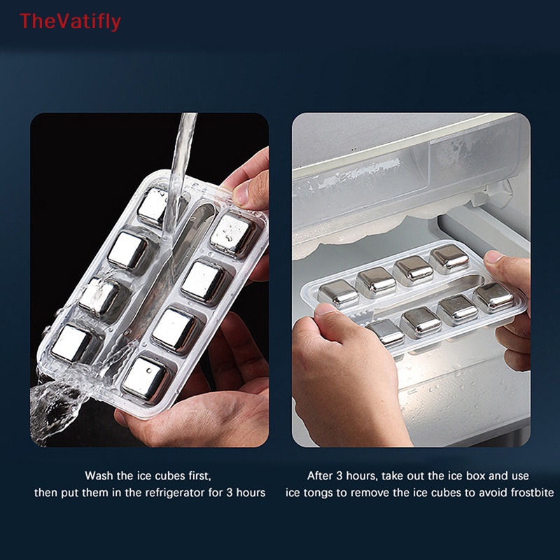 Đá Xúc Xắc Bằng Thép Không Gỉ Có Thể Tái Sử Dụng