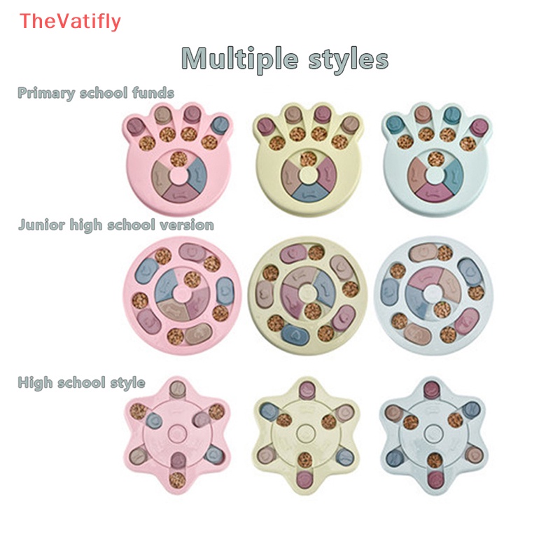 [Thevalifly] Tô Đựng Thức Ăn Nhiều Kiểu Dáng Có Thể Xoay Chống Kẹt Tay Đồ Chơi Giáo Dục Cho Thú Cưng