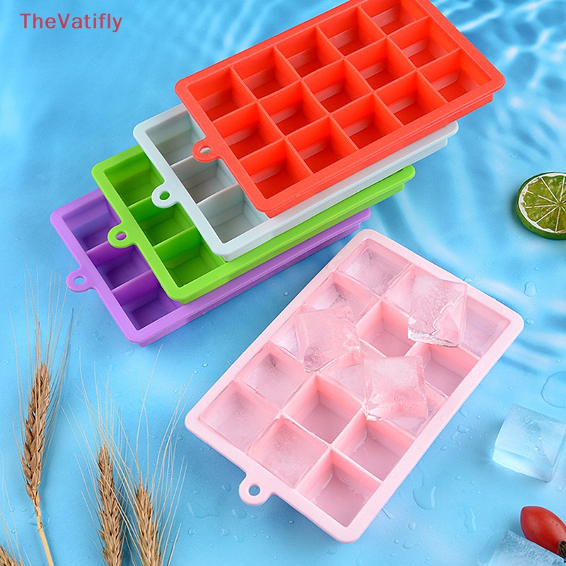 Khuôn Làm Đá Bằng Silicone 15 / 24 Ô Tiện Dụng