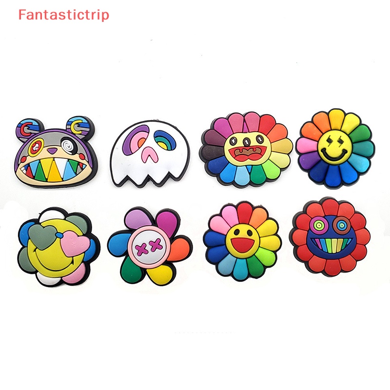 [Fantastictrip] Set 3 Chiếc Xăng đan Hình Hoa Hướng Dương Hoạt Hình Có Thể Tháo Rời Trang Trí Sân Vườn