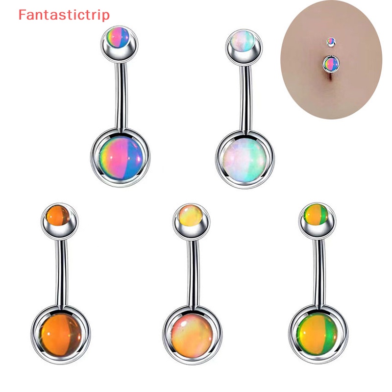 Khuyên Rốn Bằng Thép Không Gỉ Đính Đá Lấp Lánh Thời Trang Mới