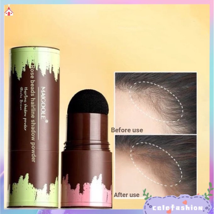 1 Phấn Trang Điểm Chân Tóc Chống Nước Màu Đen &amp; Nâu Dành Cho Nam Và Nữ