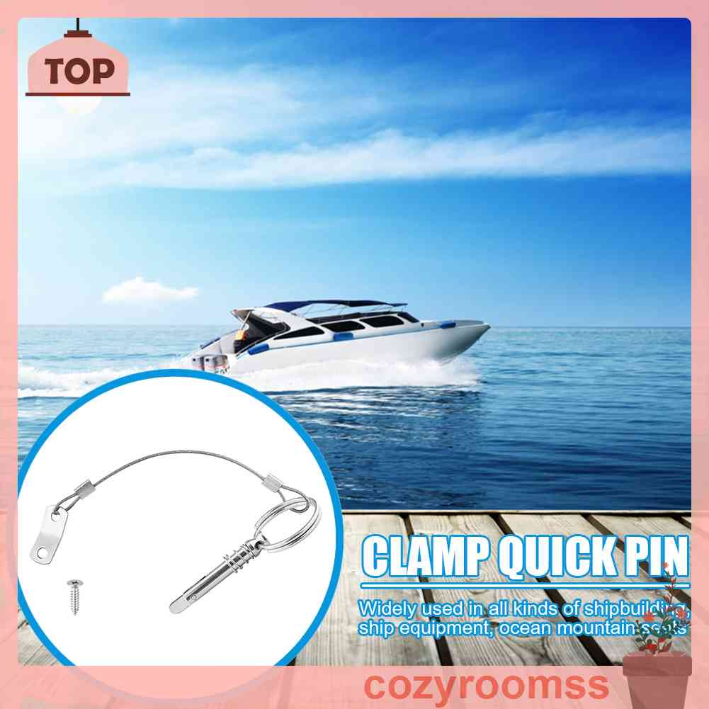 Chốt Bản Lề Bằng Thép Không Gỉ Tháo Gỡ Nhanh Kèm Dây Buộc Cho Tàu Thuyền