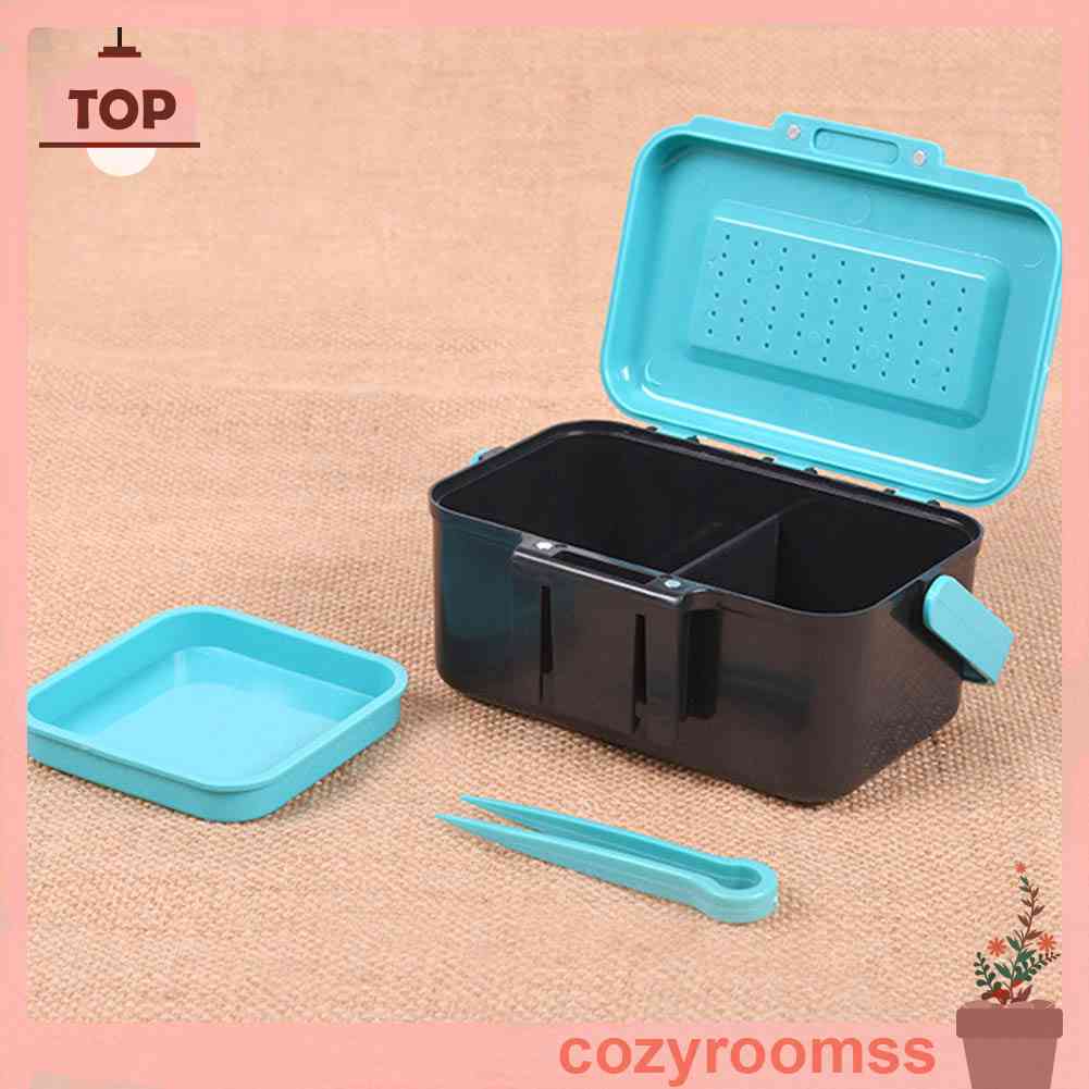 Hộp Đựng Mồi Câu Cá Bằng Nhựa ABS Thoáng Khí