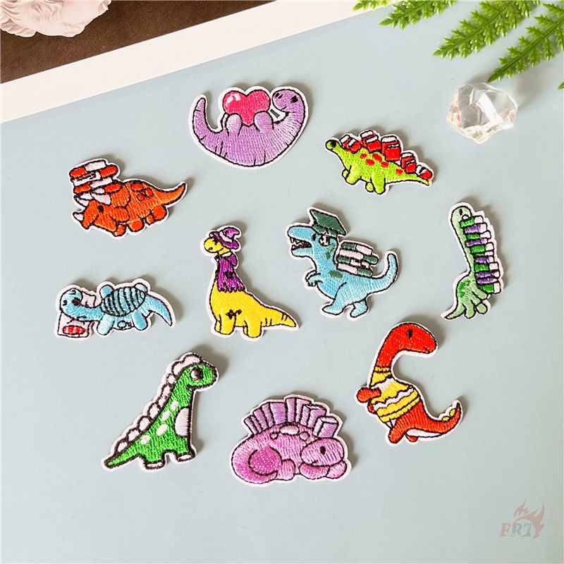 ☸ Sticker Ủi Thêu Hình Khủng Long Q-5 ☸ 1 Sticker Ủi Thêu Hình Huy Hiệu