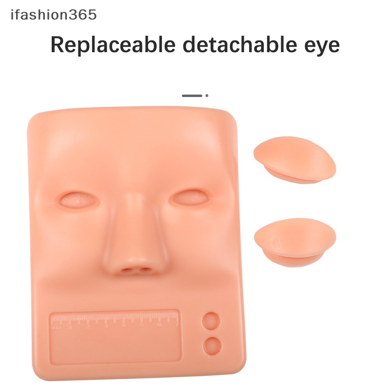 Đầu Ma Nơ Canh Silicon Luyện Tập Nối Mi Có Thể Tháo Rời ifashion365