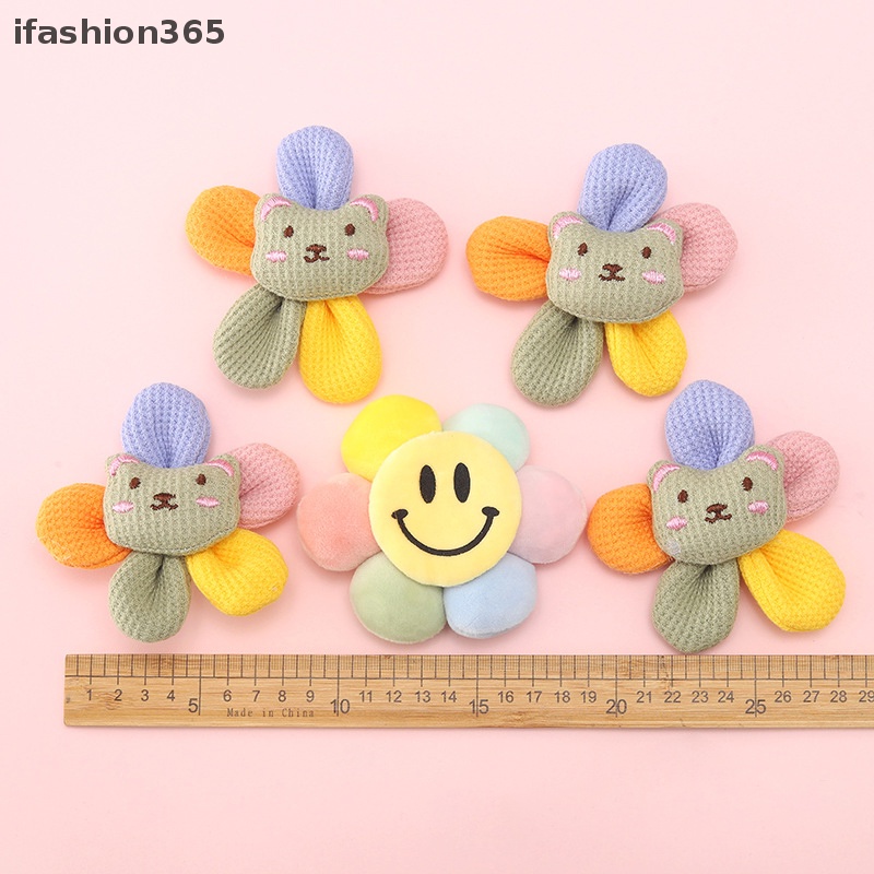 1 Huy Hiệu Cài Áo Hình Đầu Gấu / Hoa Hướng Dương Nhồi Bông Thời Trang ifashion365