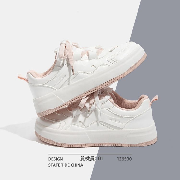 Giày Thể Thao Đế Dày Màu Trắng Xanh Phong Cách Hàn Quốc Thời Trang Cho Nữ