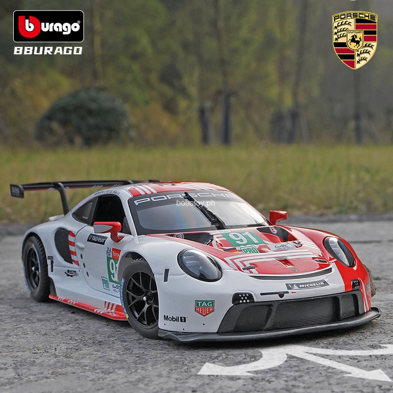 Mô Hình Xe Hơi Porsche 911 RSR LM 2020 Bằng Hợp Kim Tỉ Lệ 1 / 24 Bburago