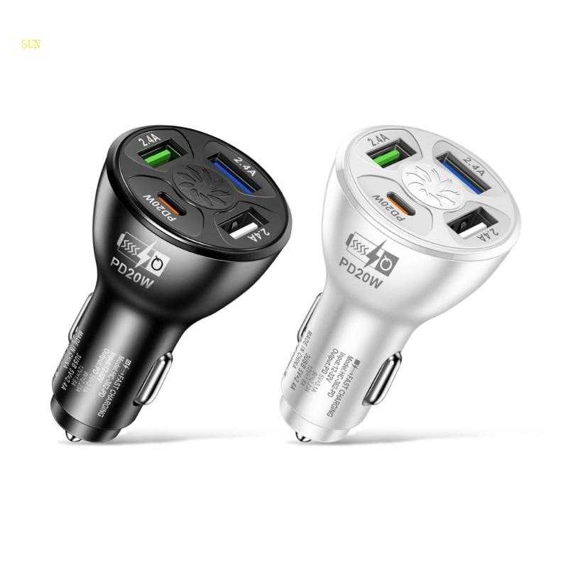 Tẩu Sạc Điện Thoại PD 20W Cổng USB Type C Cho Xe Ô Tô