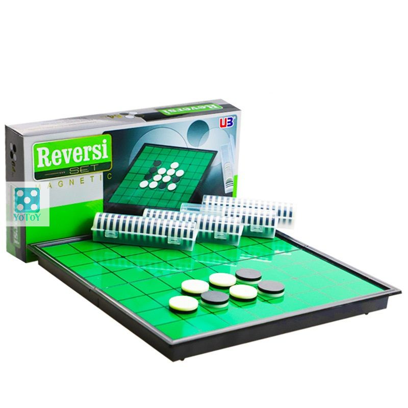 Trò chơi cờ lật nam châm Reversi, cờ Othello boardgame đối kháng chất lượng cao rèn luyện tư duy siêu hot
