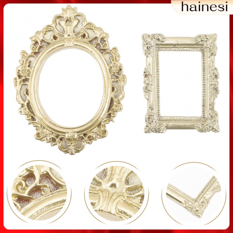 Vintage Picture Frames Home Decor Oval Rustic Photo Display Holder Resin Folder Epoxy Shell 12 Pcs