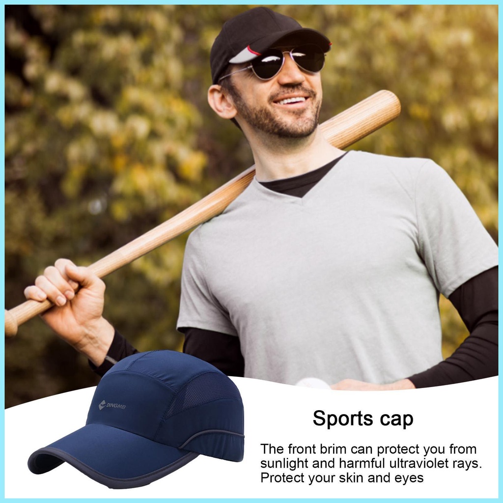 Mũ Lưỡi Trai Phối Lưới Siêu Mỏng Thoáng Khí Thời Trang Mùa Hè Cho Nam