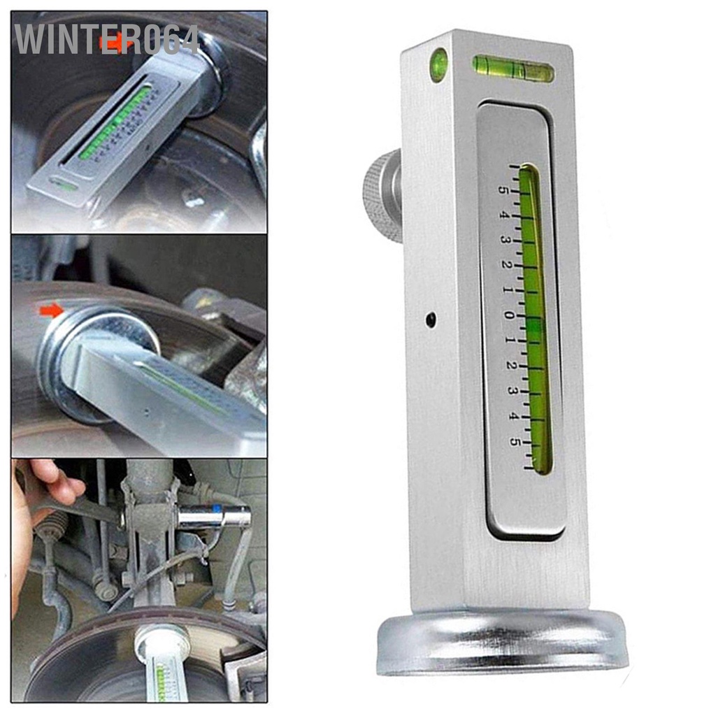 Winter064 Máy đo mức từ tính định vị 4 bánh xe Siêu hút khum Castor Công cụ căn chỉnh chính xác cao