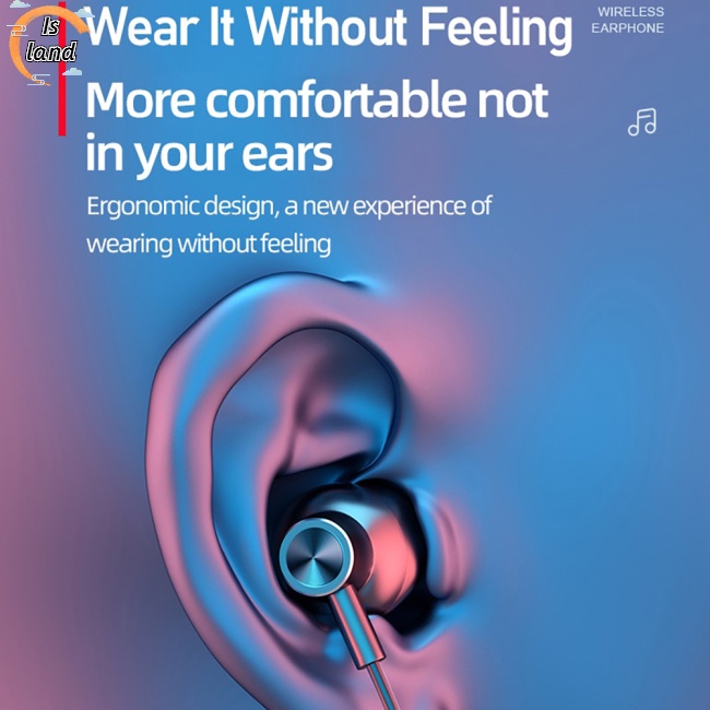 [IS] Tai Nghe Bluetooth Không Dây Nhét Tai Nửa Cổ Thể Thao Âm Thanh Nổi Có Màn Hình Kỹ Thuật Số