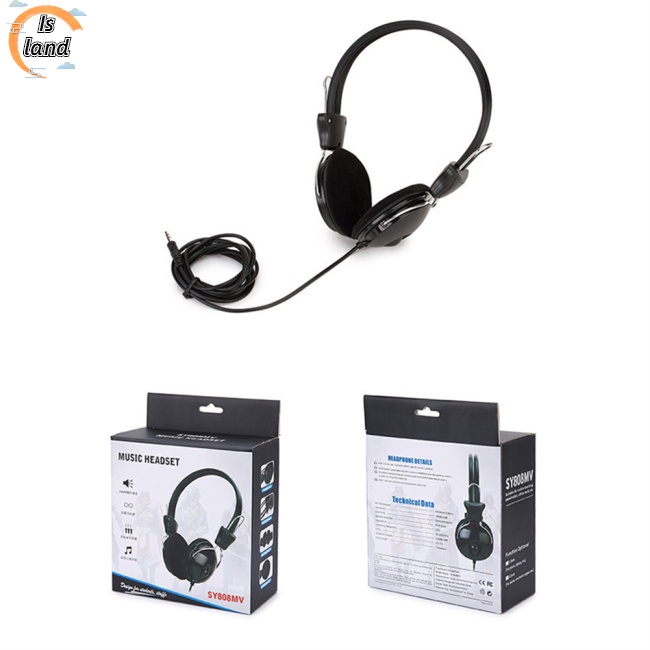 Tai Nghe Chụp Tai Jack 3.5mm Có Thể Gấp Gọn Sy808 Cho Điện Thoại / Máy Tính Bảng