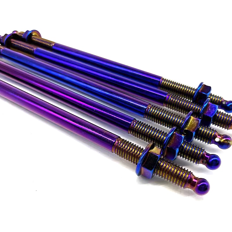 Phù Hợp Với Bê Tông no... Trục Bánh Xe Trước Bằng Thép Không Gỉ 9 Màu Xanh Dương Vàng m12 Cho Xe Điện