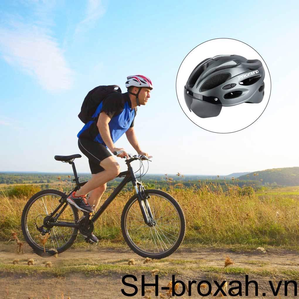 Kính Gắn Mũ Bảo Hiểm Chống Sốc Thoải Mái Có Thể Điều Chỉnh Bảo Vệ Đầu Khi Đi Xe Đạp