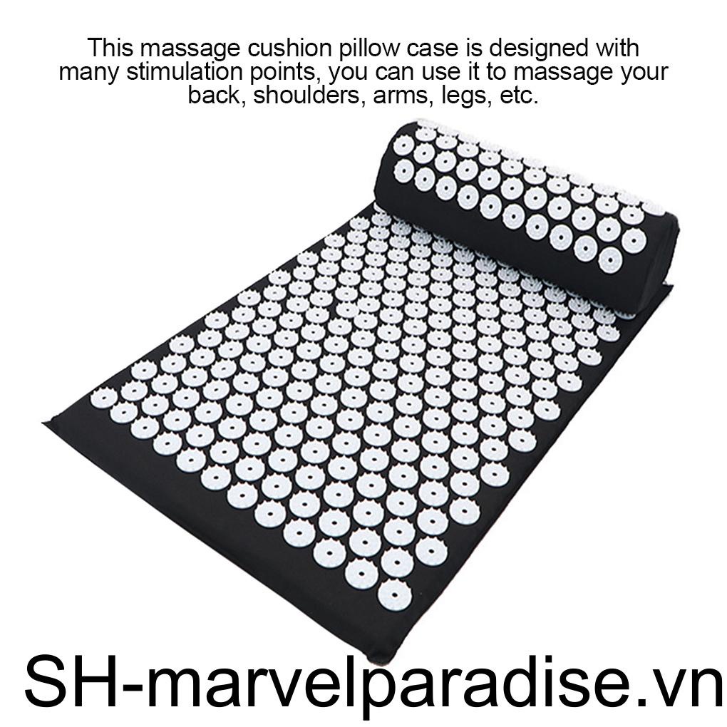 Bộ Thảm Tập Yoga Bấm Huyệt Kèm Gối Kim Tiện Dụng