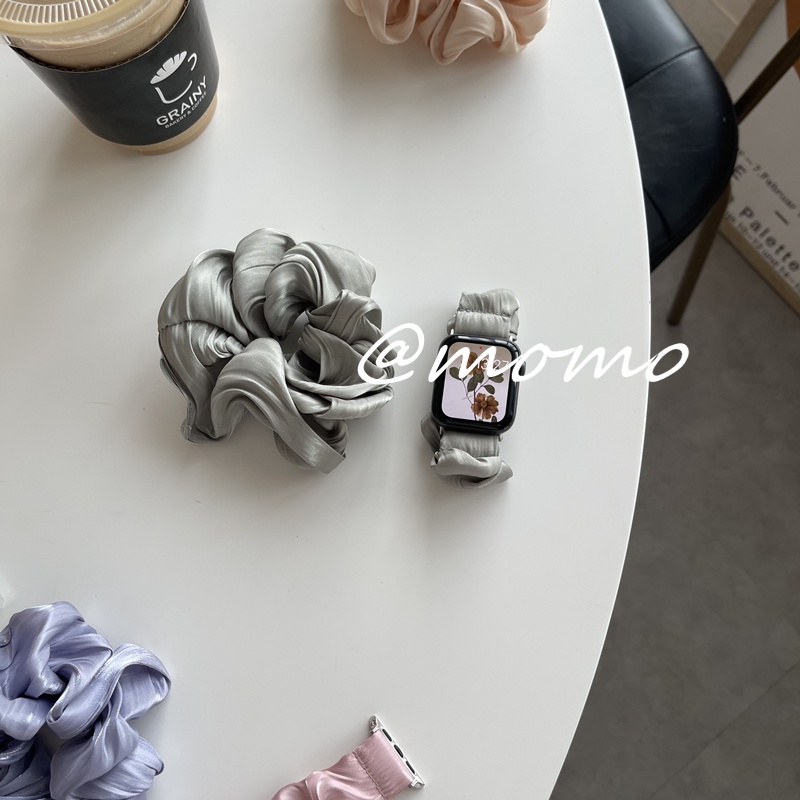 Dây Đeo Thay Thế Bằng Vải Lông Co Giãn Cho AP iWatch Series 7 6 5 4 3 2 SE 41mm 45mm 42mm 40mm 44mm