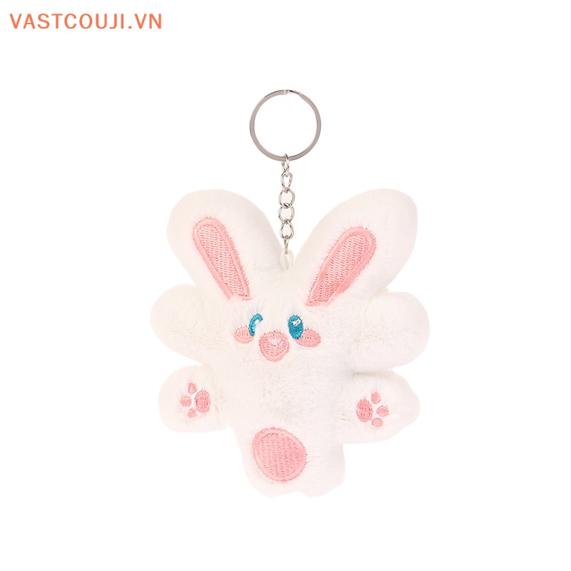Móc Khóa Thỏ Nhồi Bông Mềm Mại Dễ Thương