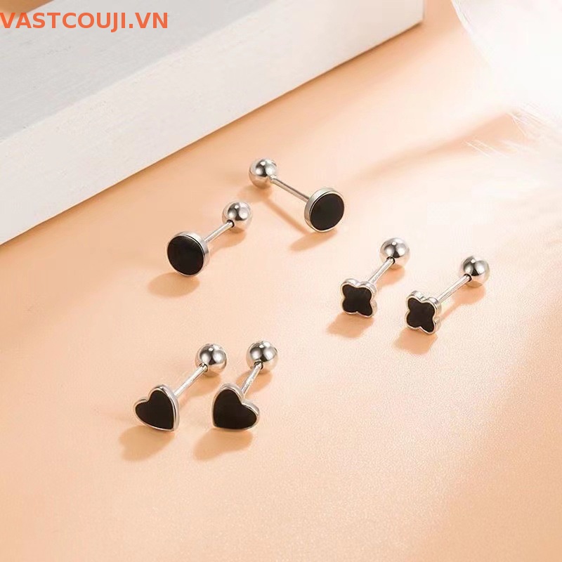 1 Đôi Bông Tai Nữ Hình Xoắn Ốc Thời Trang