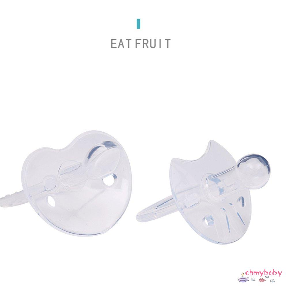 [Ready] Núm vú giả trong suốt an toàn cho bé mới biết đi Sootherer Care bằng silicon chống bụi Bpa Free [Z/14]