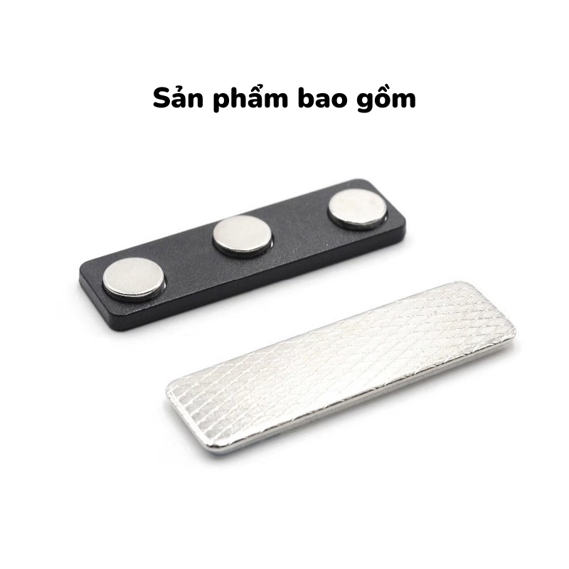 Bảng Tên Nhân Viên, Nam Châm Thẻ Tên, Nam Châm Cài Áo Gồm 3 Viên