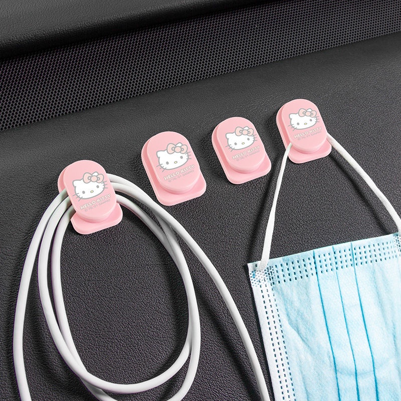Móc Treo Đồ Hình Mèo Kitty Dễ Thương Gắn Phía Trước Xe Hơi