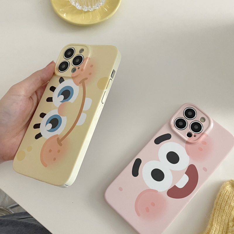 Ốp Điện Thoại Silicon Mềm Chống Rơi Hình SpongeBob Dễ Thương Cho iPhone 14 13 12 11 Pro Max 14 Plus