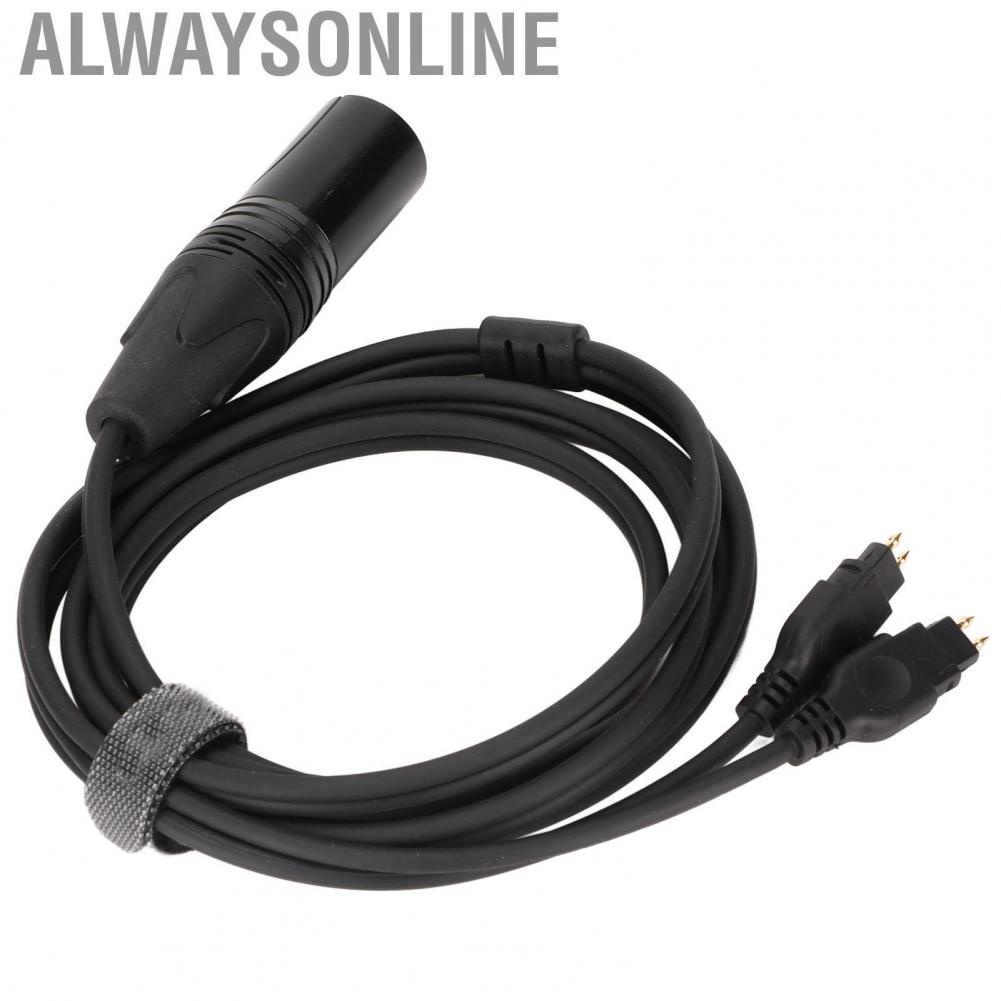 Alwaysonline HD650/600/580/660S/58X/565/545/535 Headphone Cable 4 Pin XLR Male
