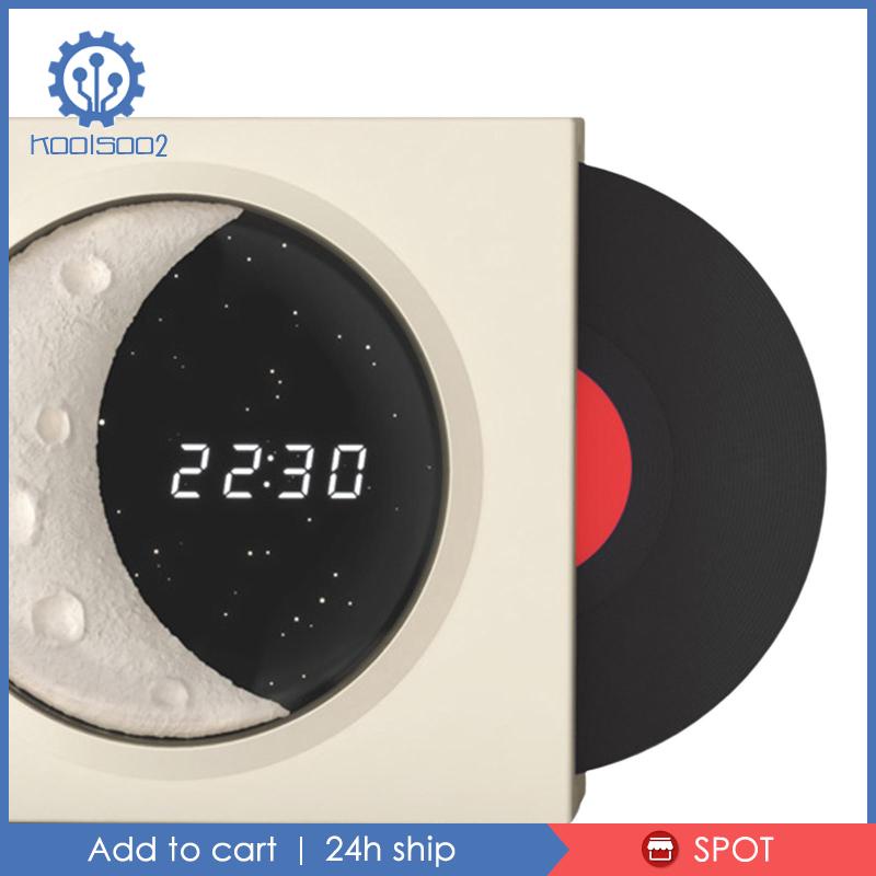 Loa Bluetooth Vinyl Koolsoo2 Kèm Đồng Hồ Cho Gia Đình / Văn Phòng / Tiệc Tùng