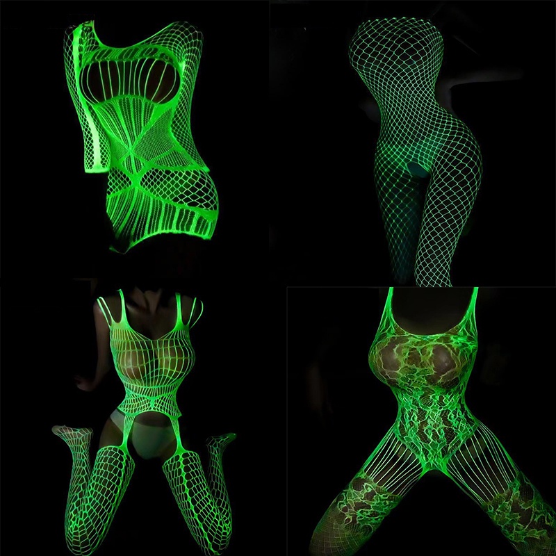 Quần Tất Lưới Phát Sáng Trong Đêm Quyến Rũ Cho Nữ