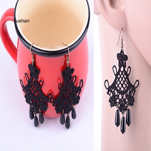 Bông Tai Tua Rua Màu Đen Phong Cách Halloween Cổ Điển